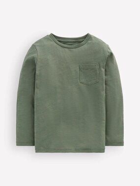 Mini Boden Everyday Long Sleeve T-Shirt 18-24M - Bottle Green